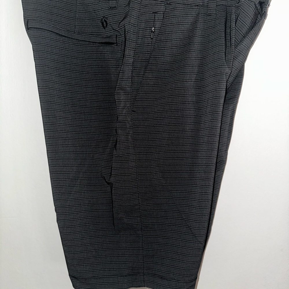 Hang Ten Gray Striped Men's Flat Front Shorts